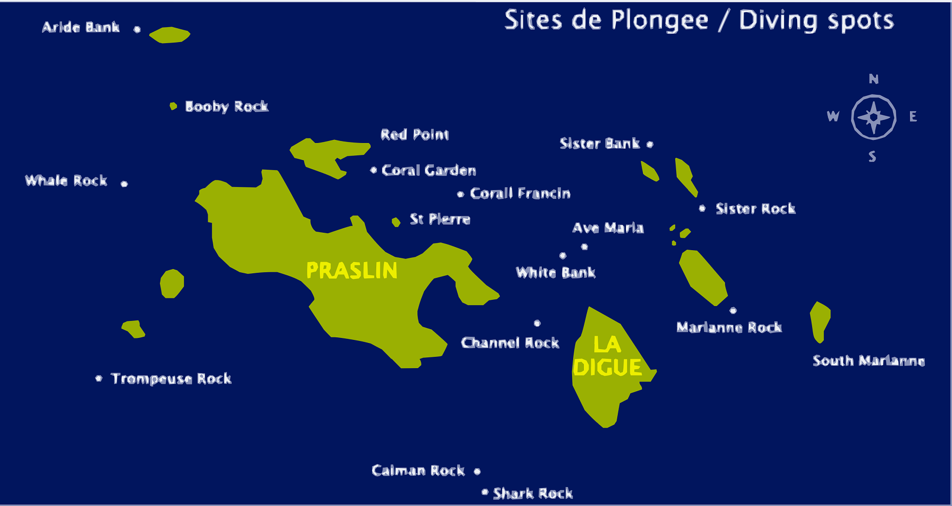 Dive Site White Tip Divers Seychelles